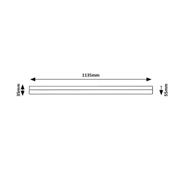 Rabalux - LED underskabslampe LED/24W/230V 4000K 113 cm sort