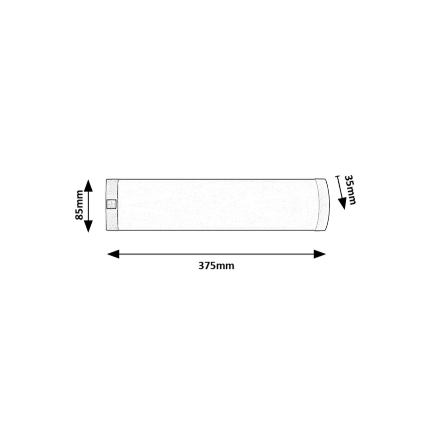 Rabalux - LED underskabslampe LED/5W/230V 4000K krom