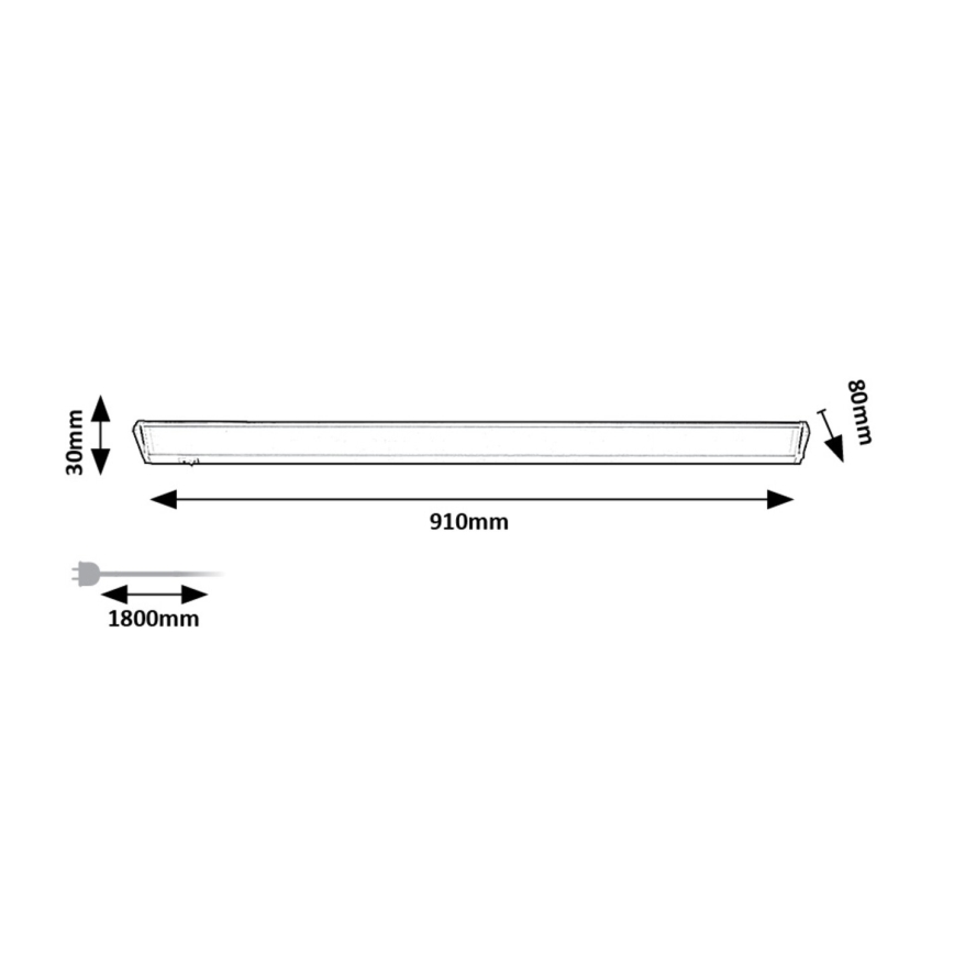 Rabalux - LED underskabslampe LED/15W/230V 4000K 91 cm hvid