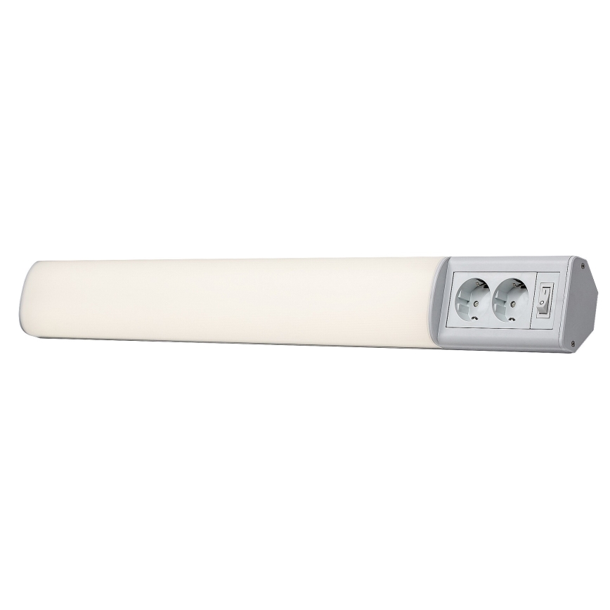 Rabalux - LED underskabslampe med 2 stikkontakter LED/15W/230V 4000K 70 cm hvid