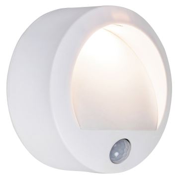 Rabalux - Udendørs LED væglampe med sensor LED/1,5W/3xAA hvid IP44