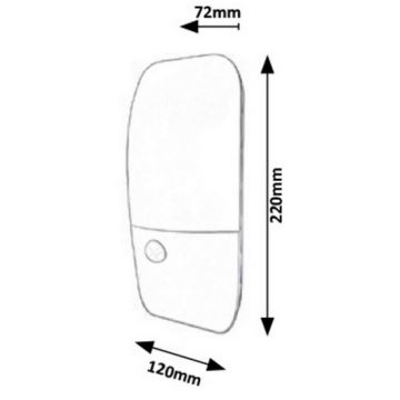 Rabalux - Udendørs LED væglampe med sensor LED/11W/230V IP54 4000K