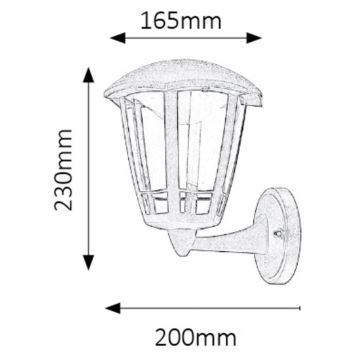 Rabalux - Udendørs LED væglampe LED/8W/230V IP44