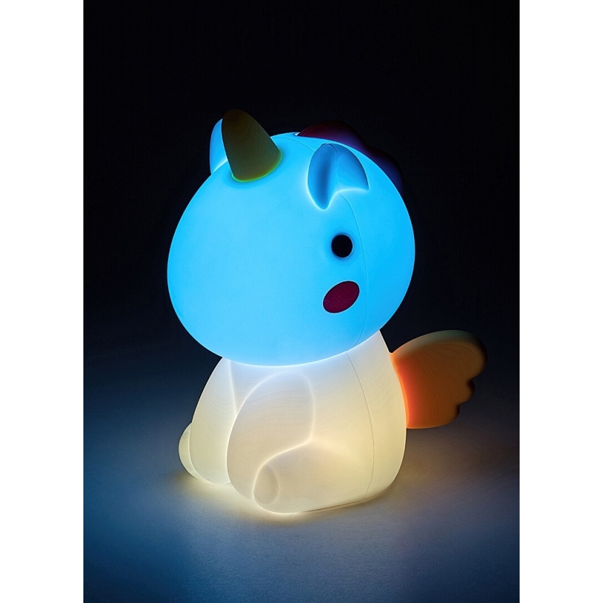 Rabalux - LED børnelampe m. RGB-farver og touch-funktion dæmpbar og genopladelig LED/0,45W/5V