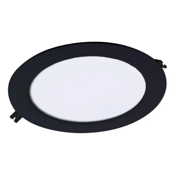 Rabalux - LED indbygningslampe LED/18W/230V diameter 22 cm sort