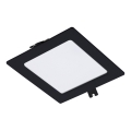 Rabalux - LED indbygningslampe LED/6W/230V 12x12 cm sort