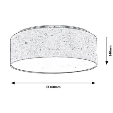 Rabalux - LED loftlampe LED/22W/230V cremefarvet