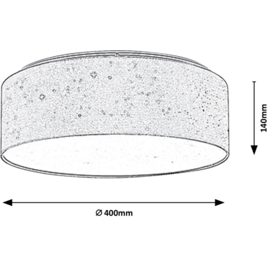 Rabalux - LED loftlampe LED/22W/230V grå