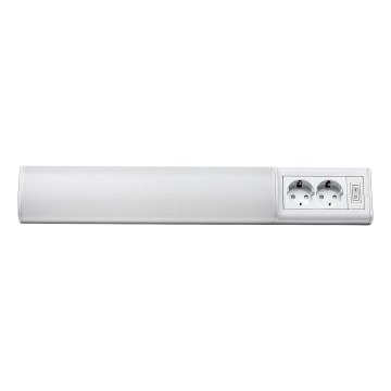 Rabalux - LED underskabslampe med 2 stikkontakter LED/10W/230V 4000K 50 cm hvid