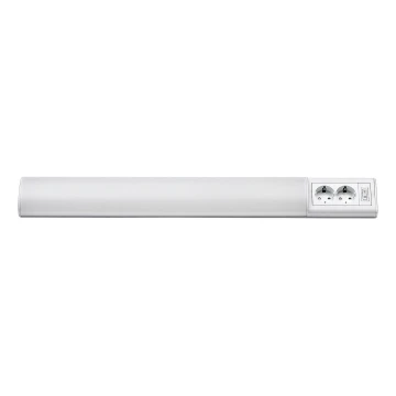 Rabalux - LED underskabslampe med 2 stikkontakter LED/15W/230V 4000K 70 cm hvid