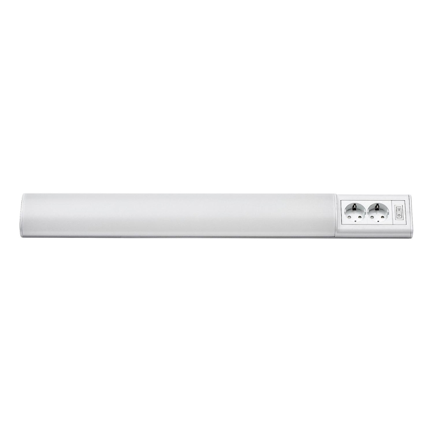 Rabalux - LED underskabslampe med 2 stikkontakter LED/15W/230V 4000K 70 cm hvid