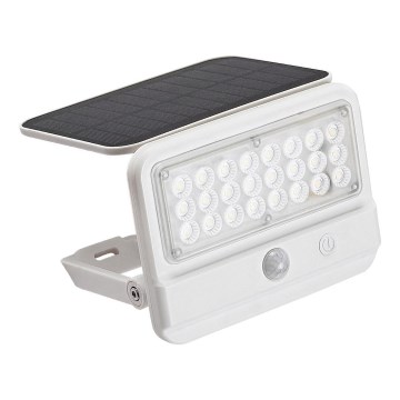 Rabalux - Soldrevet LED væglampe med sensor LED/7W/3,7V IP54 hvid