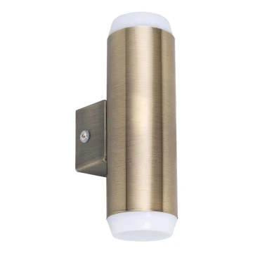 Rabalux - Udendørs LED væglampe 2xLED/4W/230V bronze IP44