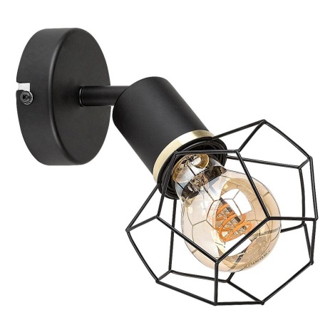 Rabalux - Væglampe 1xE27/40W/230V diameter 12 cm sort