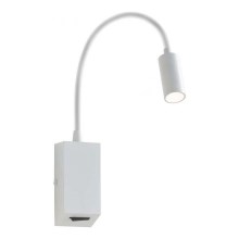 Redo 01-1193 - LED Fleksibel lille lampe HELLO LED/3W/230V hvid