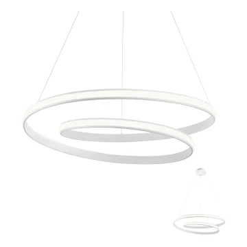 Redo 01-1795 - LED pendel dæmpbar TORSION LED/40W/230V diameter 74 cm hvid