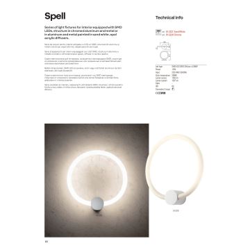 Redo 01-2223 - LED loftlampe dæmpbar SPELL LED/43W/230V 3000K hvid