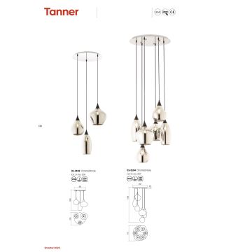 Redo 01-3192 - Pendel TANNER 3xE14/28W/230V