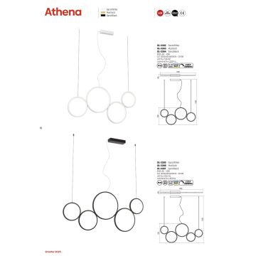 Redo 01-3382 - LED pendel dæmpbar ATHENA LED/40W/230V 3000/4000/6000K CRI98 hvid