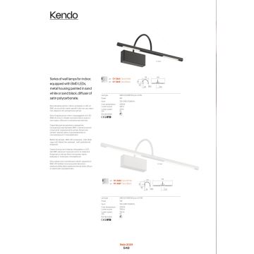 Redo 01-3465 - LED gallerilampe KENDO LED/6W/230V 34,4 cm CRI 92 sort