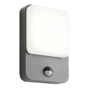 Redo 90133 - Udendørs LED væglampe med sensor COLIN 1xLED/9W/230V IP54