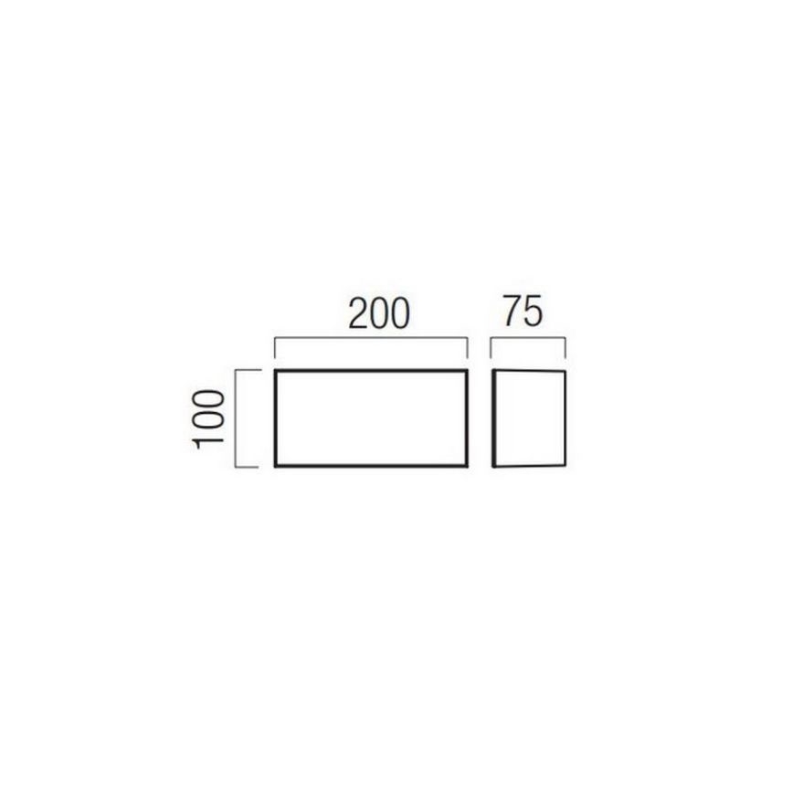 Redo 90324 - LED Udendørs væglampe KODIAK LED/8W/230V IP65 hvid