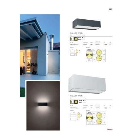 Redo 90372 - LED Udendørs væglampe LAMPRIS LED/9,5W/230V IP65 hvid