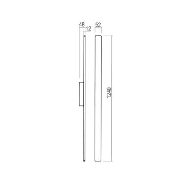 Redo 90623 - Udendørs LED væglampe REFLEXA LED/20W/230V 3000K IP54 sort