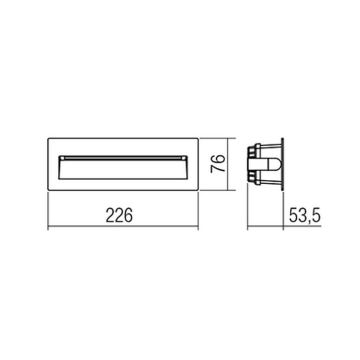 Redo 9092 - Udendørs LED trappelampe IGOR LED/6W/230V 3000K IP54 antracit