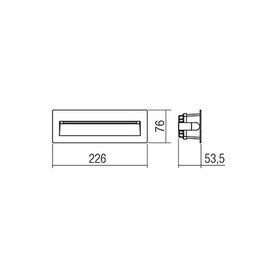 Redo 9092 - Udendørs LED trappelampe IGOR LED/6W/230V 3000K IP54 antracit