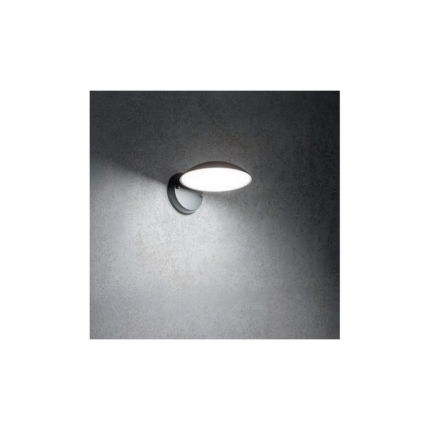 Redo 9617 - Udendørs LED væglampe CAPP LED/12W/230V IP54 antracit