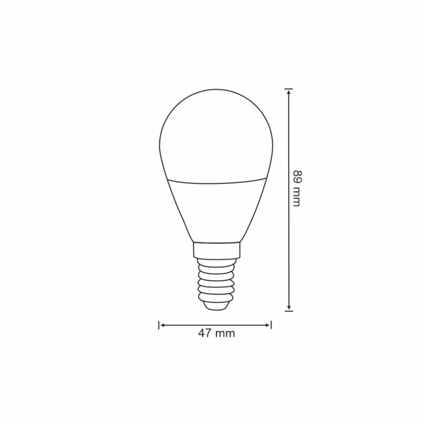 RGB LED-pære dæmpbar G45 E14/5,5W/230V 3000-6500K Wi-fi Tuya