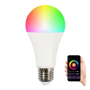 RGBW LED-pære dæmpbar A65 E27/11W/230V 2700-6500K Wi-Fi Tuya