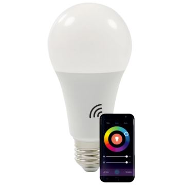 RGBW LED-pære dæmpbar A65 E27/11W/230V 2700-6500K Wi-Fi Tuya