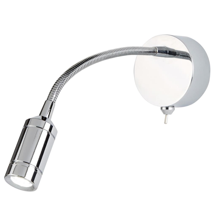 Searchlight - LED Fleksibel lille lampe ADJU LED/1W/230V krom