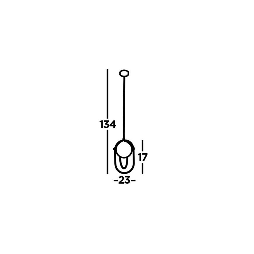 Searchlight - Pendel AXIS 1xE27/60W/230V sort