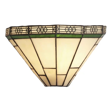 Searchlight - Tiffany væglampe GULDSMED 1xE14/60W/230V