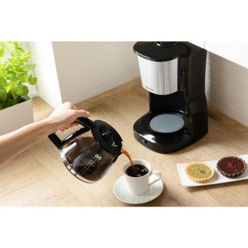 Sencor - Kaffemaskine med dryp-funktion 1,25 l 1000W/230V