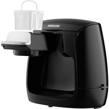 Sencor - Kaffemaskine med to krus 500W/230V sort