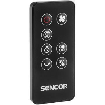 Sencor - Mobil luftkøler 3-i-1 110W/230V sølvfarvet/sort + fjernbetjening
