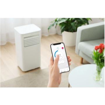 Sencor - Mobil smart airconditionanlæg 3-i-1 med tilbehørssæt 760W/230V 7000BTU Wi-Fi + fjernbetjening