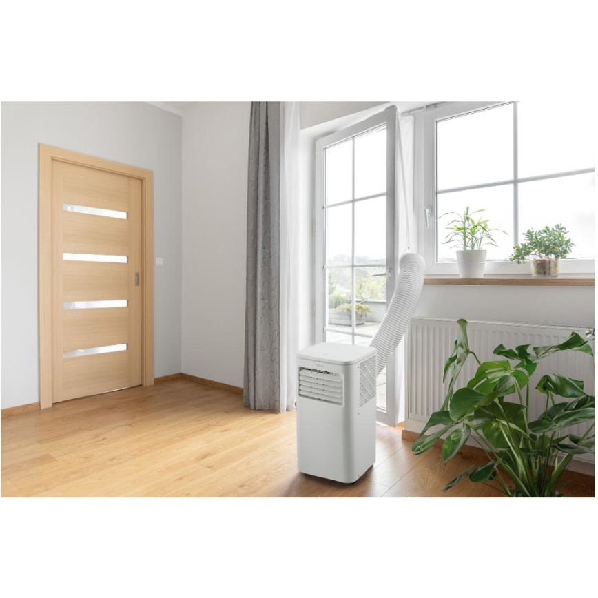 Sencor - Mobil smart airconditionanlæg 3-i-1 med tilbehørssæt 760W/230V 7000BTU Wi-Fi + fjernbetjening