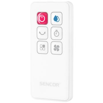 Sencor - Mobile air cooler med LED-lys display 03.01.2001 70W/230V hvid + fjernbetjening