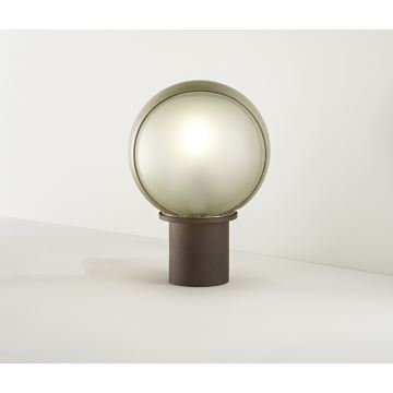SIRU - Bordlampe FLORET 1xE14/40W/230V brun/grå venetiansk glas
