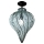 SIRU - Loftlampe GOCCIA 1xE27/60W/230V diameter 25 cm transparent/brun venetiansk glas
