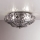 SIRU - Loftlampe SOLE 3xE14/40W/230V diameter 31 cm transparent/krom Venetian glas