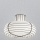 SIRU - Pendel CHAPEAU 2xE14/40W/230V krom/hvid Venetian glas