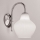 SIRU - Væglampe LONDON 1xE27/60W/230V hvid/skinnende krom venetiansk glas