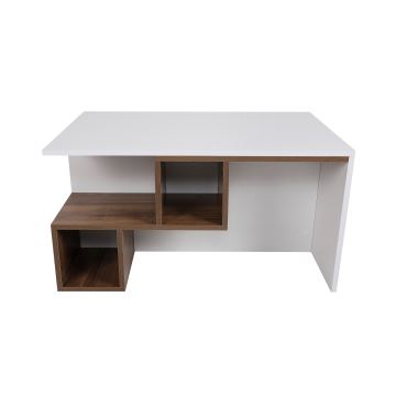 Sofabord DILAY 52x100 cm brun/hvid