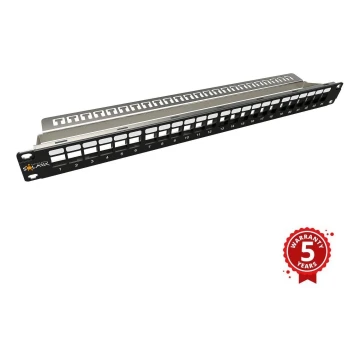 Solarix 24000100 - 19" modulært blank patch-panel 24 porte 1U